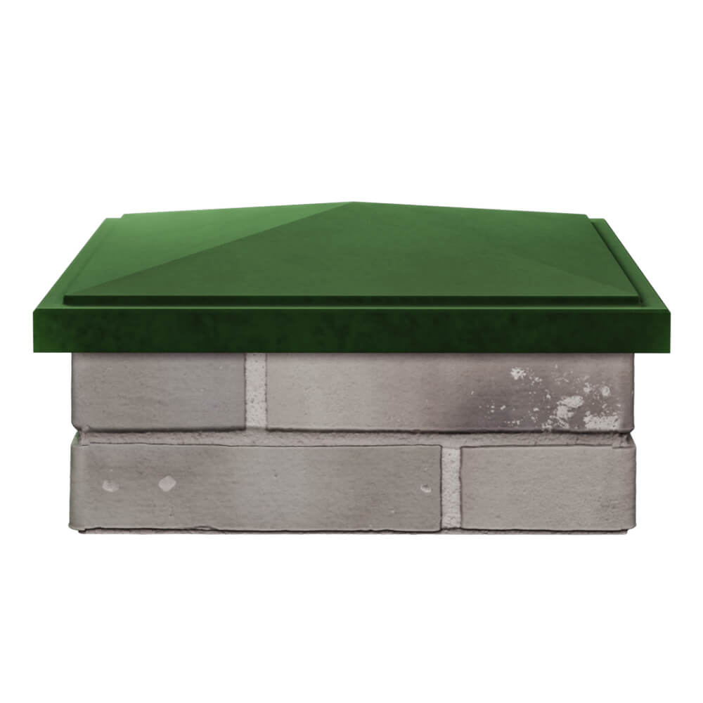 Колпак Zking БонаМоно Зеленый на столб 1.5х1.5 кирпича (385х385, 400х400мм) Самара фото