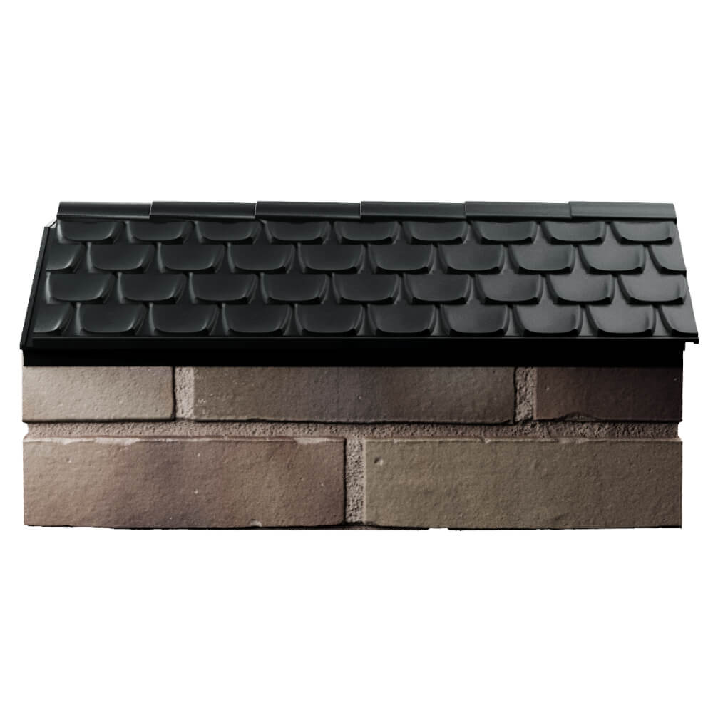 Парапет Zking Эльбрус Черный с посадкой на 1 кирпич (255мм) в Самаре фото