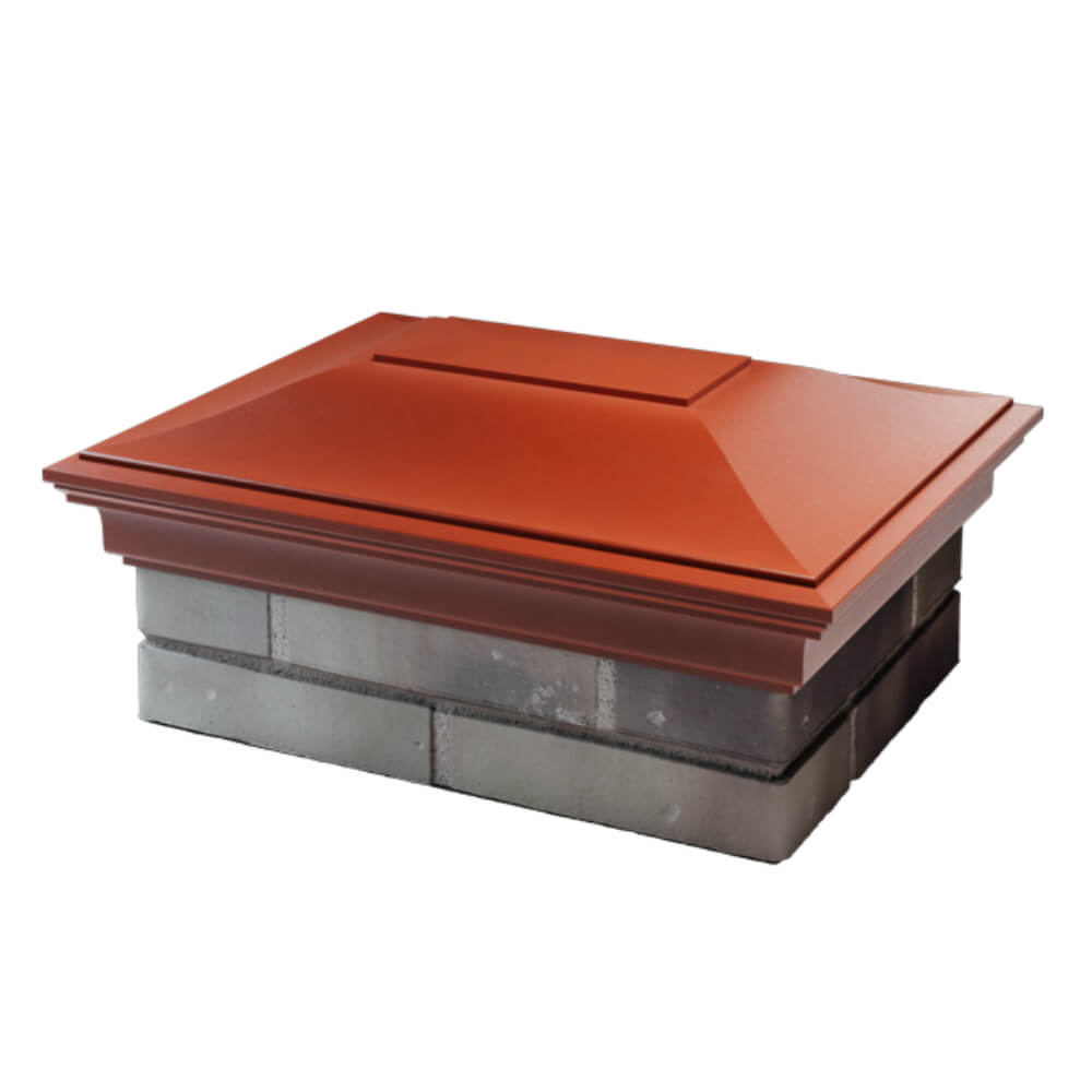 Колпак Zking Монблан Красный на столб 2х1.5 кирпича (515х385мм) в Самаре фото