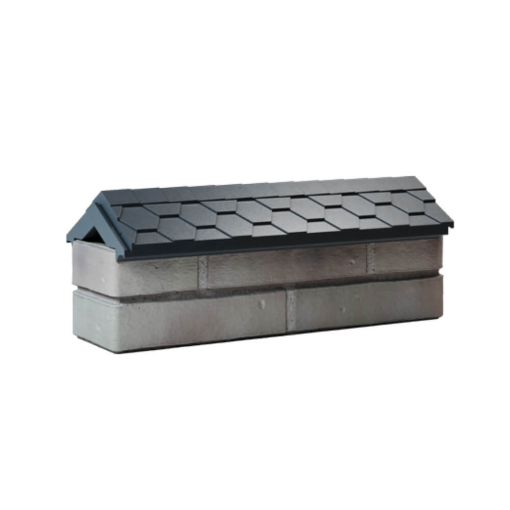 Парапет Zking Эверест Серый с посадкой на 0.5 кирпича (130мм) Самара фото