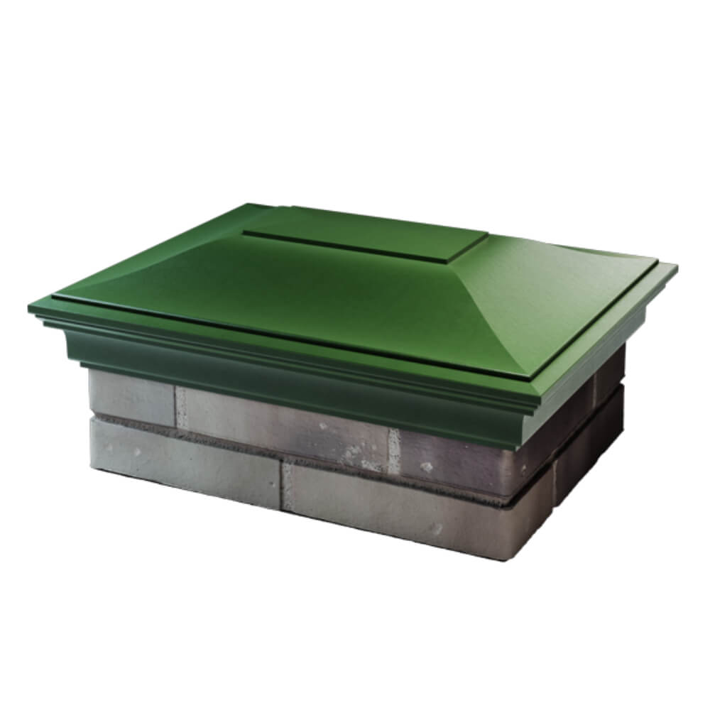 Колпак Zking Монблан Зеленый на столб 2х1.5 кирпича (515х385мм) в Самаре фото