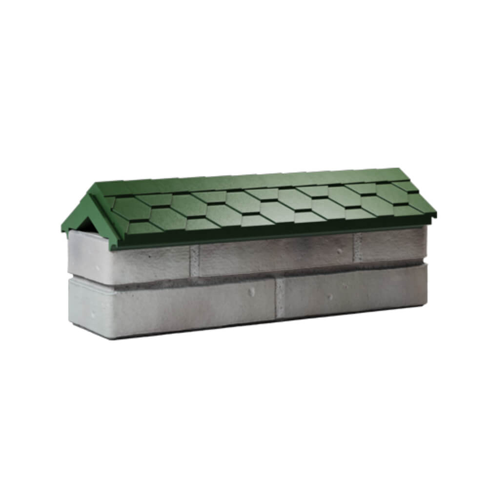 Парапет Zking Эверест Зеленый с посадкой на 0.5 кирпича (130мм) Самара фото