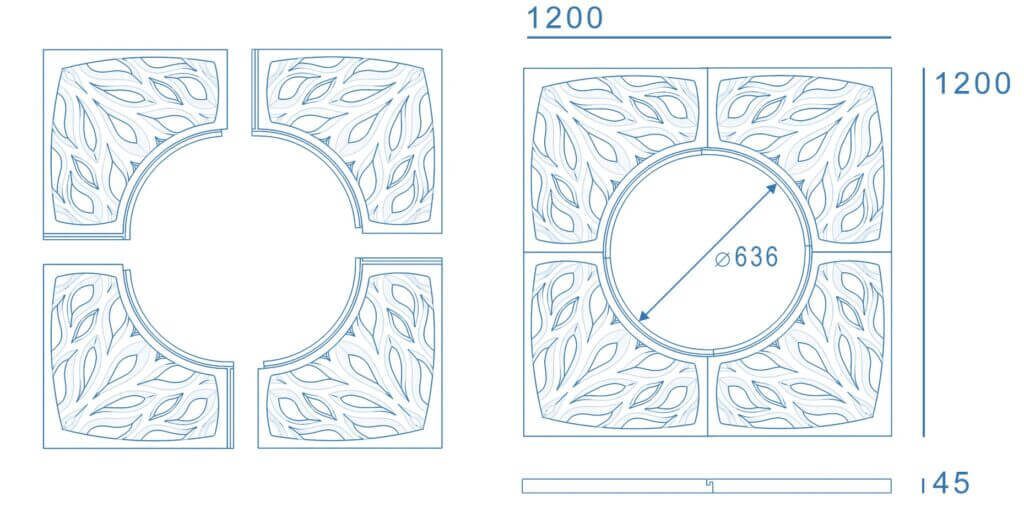 Приствольная решетка для дерева ZKING CRUST 1.2х1.2м Черная в Самаре фото