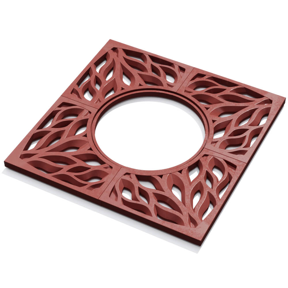 Приствольная решетка для дерева ZKING CRUST 1.2х1.2м Красная в Самаре фото