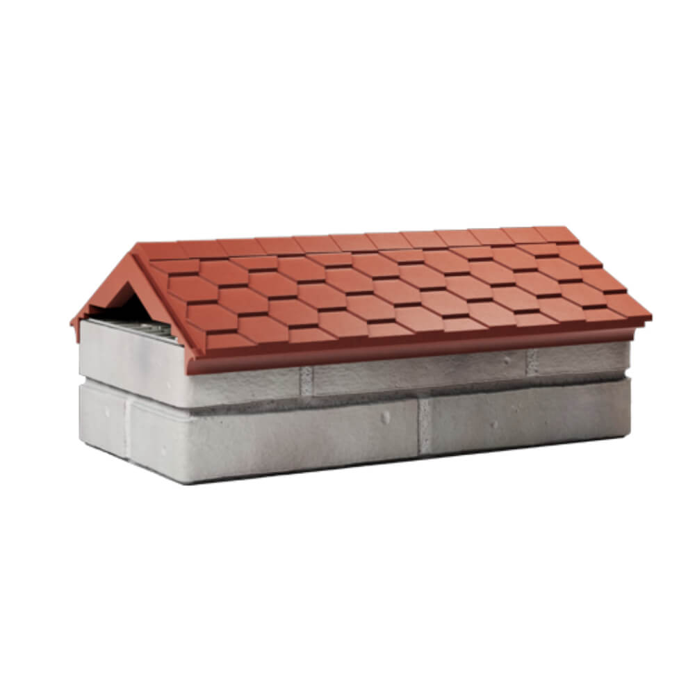 Парапет Zking Эверест Красный с посадкой на 1 кирпич (200/225/255мм) Самара фото