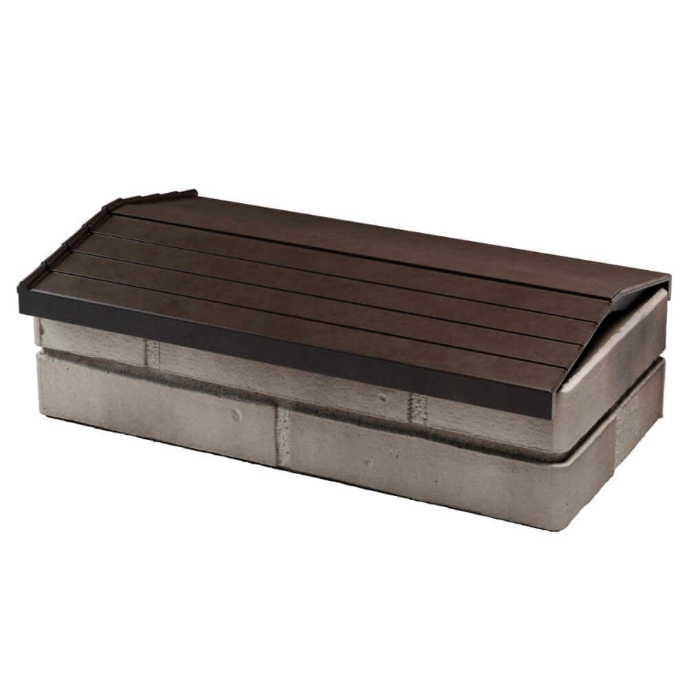 Парапет Zking Бона ХайТек Коричневый с посадкой на 1 кирпич (200/225/255мм) в Самаре фото