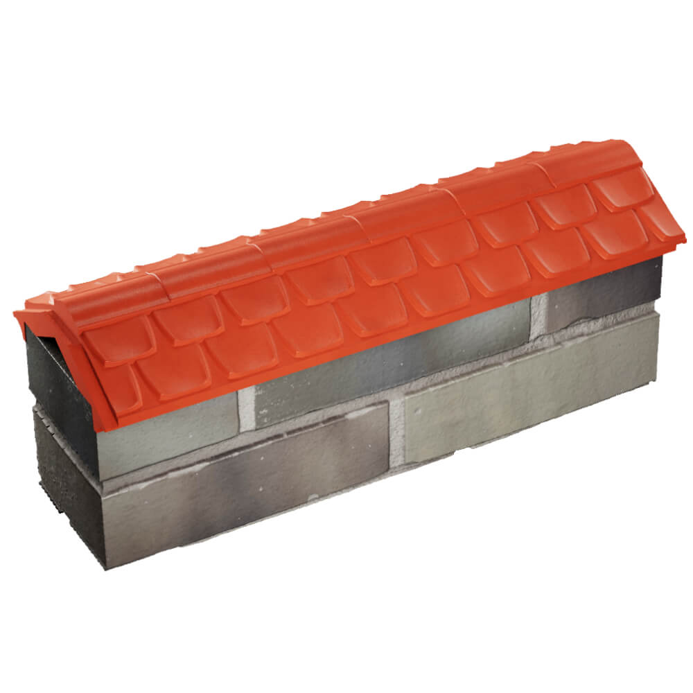 Парапет Zking Эльбрус Красный с посадкой на 0.5 кирпича (130мм) в Самаре фото