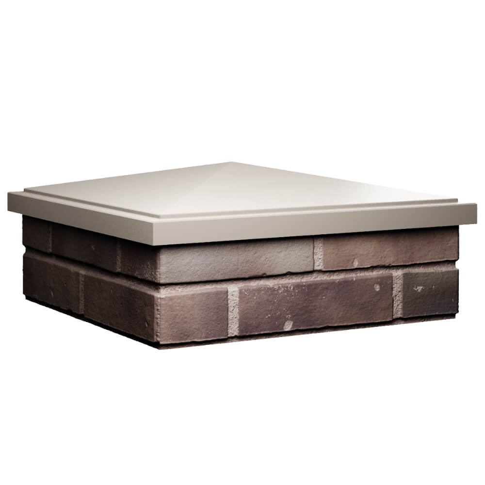 Колпак Zking БонаМоно Бежевый на столб 2х2 кирпича (515х515, 530х530мм) в Самаре фото