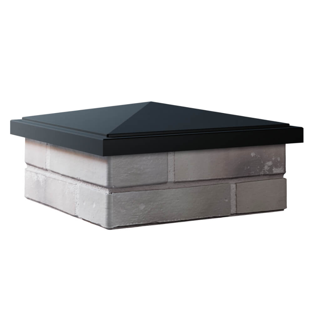 Колпак Zking БонаМоно Черный на столб 1.5х1.5 кирпича (385х385, 400х400мм) в Самаре фото