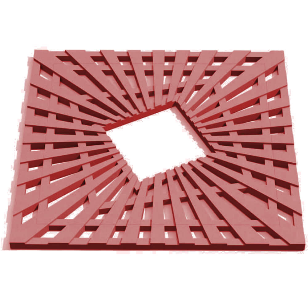 Приствольная решетка для дерева ZKING ATMOSPHERE 1.2х1.2м Красная Самара фото