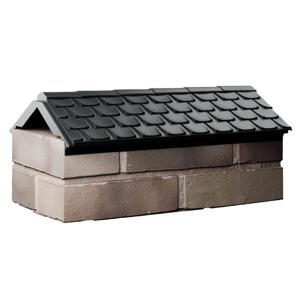 Парапет Zking Эльбрус Черный с посадкой на 1 кирпич (255мм) Самара фото