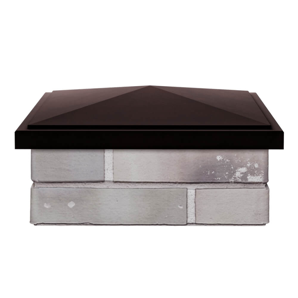 Колпак Zking БонаМоно Коричневый на столб 1.5х1.5 кирпича (385х385, 400х400мм) Самара фото