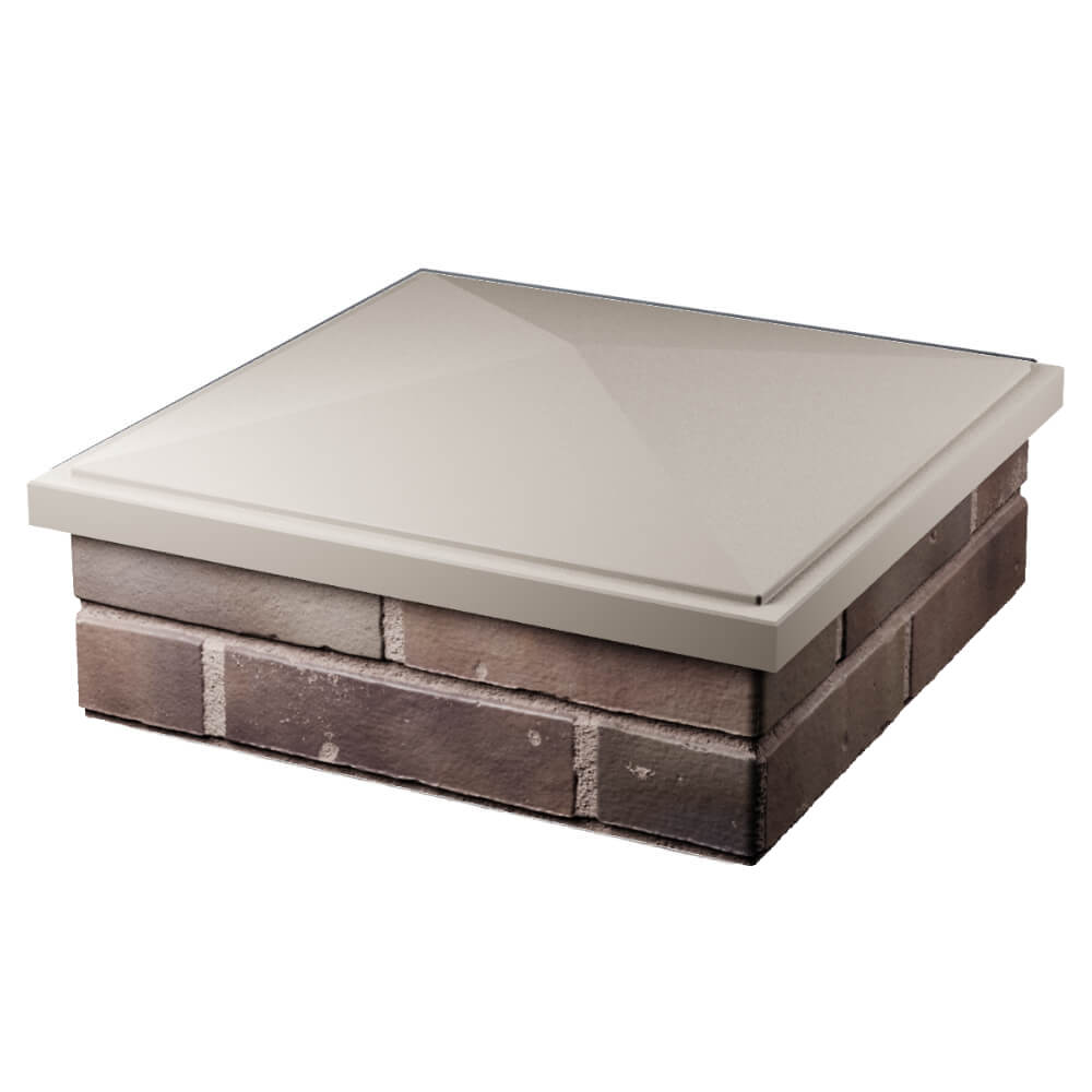 Колпак Zking БонаМоно Бежевый на столб 2х2 кирпича (515х515, 530х530мм) в Самаре фото