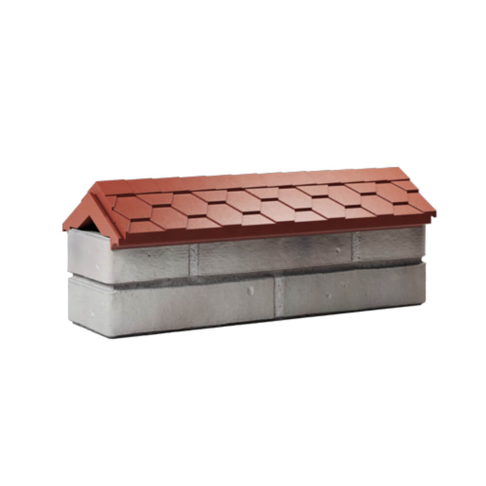 Парапет Zking Эверест Красный с посадкой на 0.5 кирпича (130мм) Самара фото