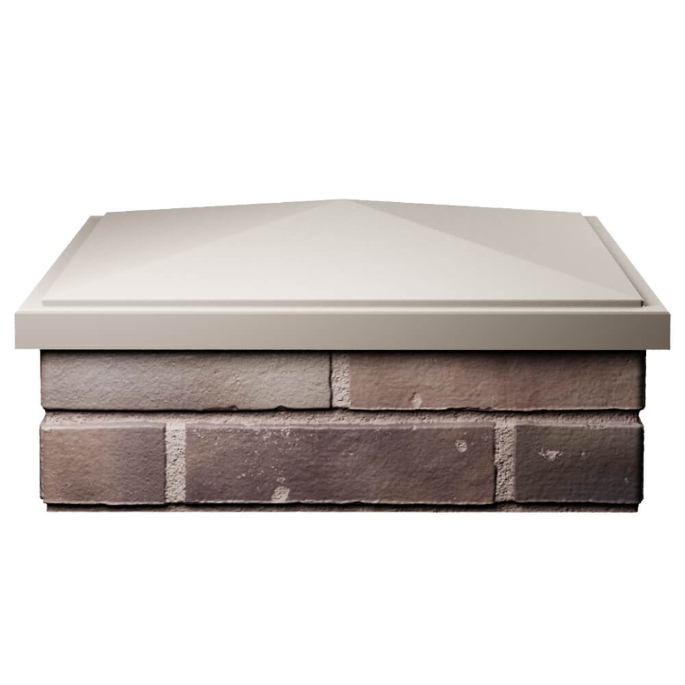 Колпак Zking БонаМоно Бежевый на столб 2х2 кирпича (515х515, 530х530мм) Самара фото