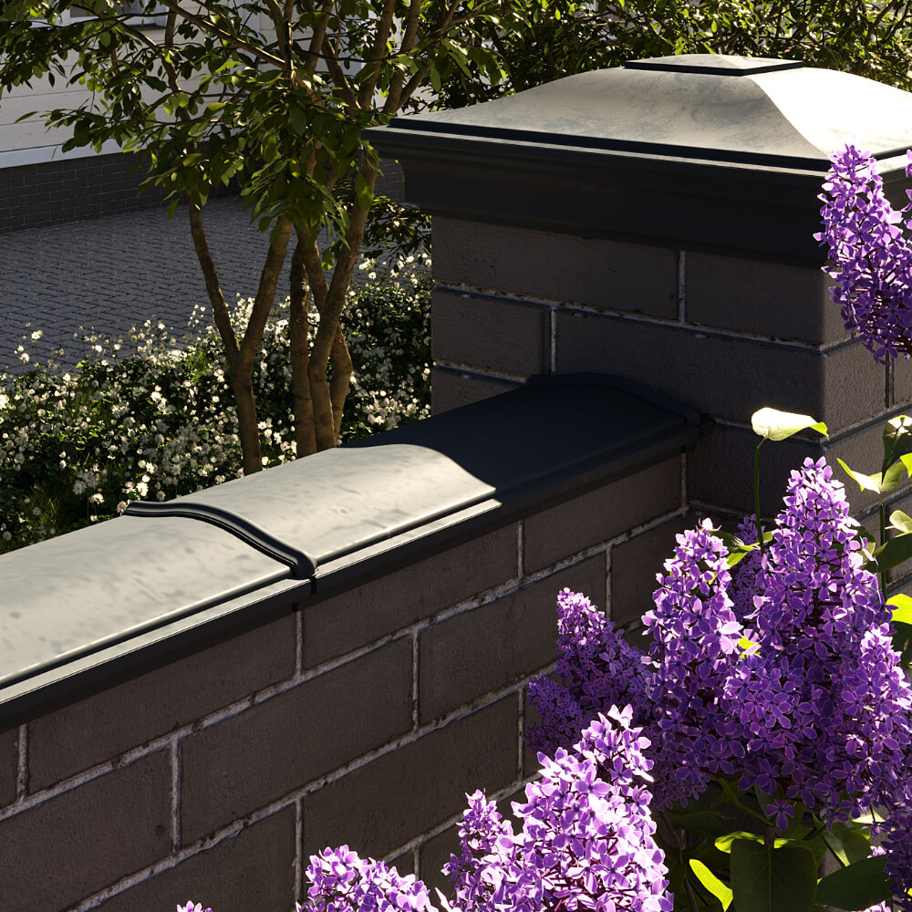 Парапет Zking Монблан Черный посадка на 0.5 кирпича (130мм) в Самаре фото