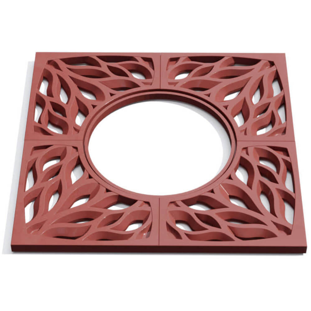 Приствольная решетка для дерева ZKING CRUST 1.2х1.2м Красная Самара фото