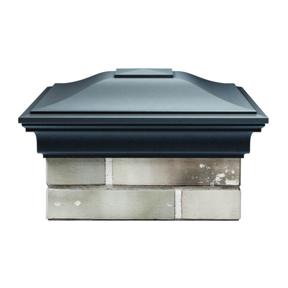 Колпак Zking Монблан Серый на столб 1.5х1.5 еврокирпича 0.7НФ (355х355мм) Самара фото