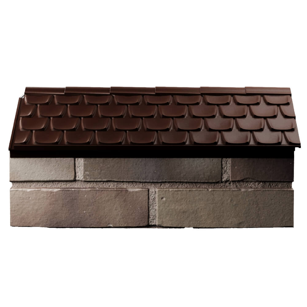 Парапет Zking Эльбрус Коричневый с посадкой на 1 кирпич (255мм) в Самаре фото