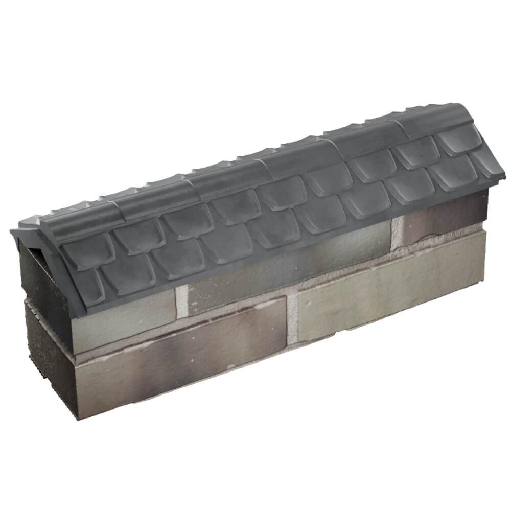 Парапет Zking Эльбрус Серый с посадкой на 0.5 кирпича (130мм) в Самаре фото