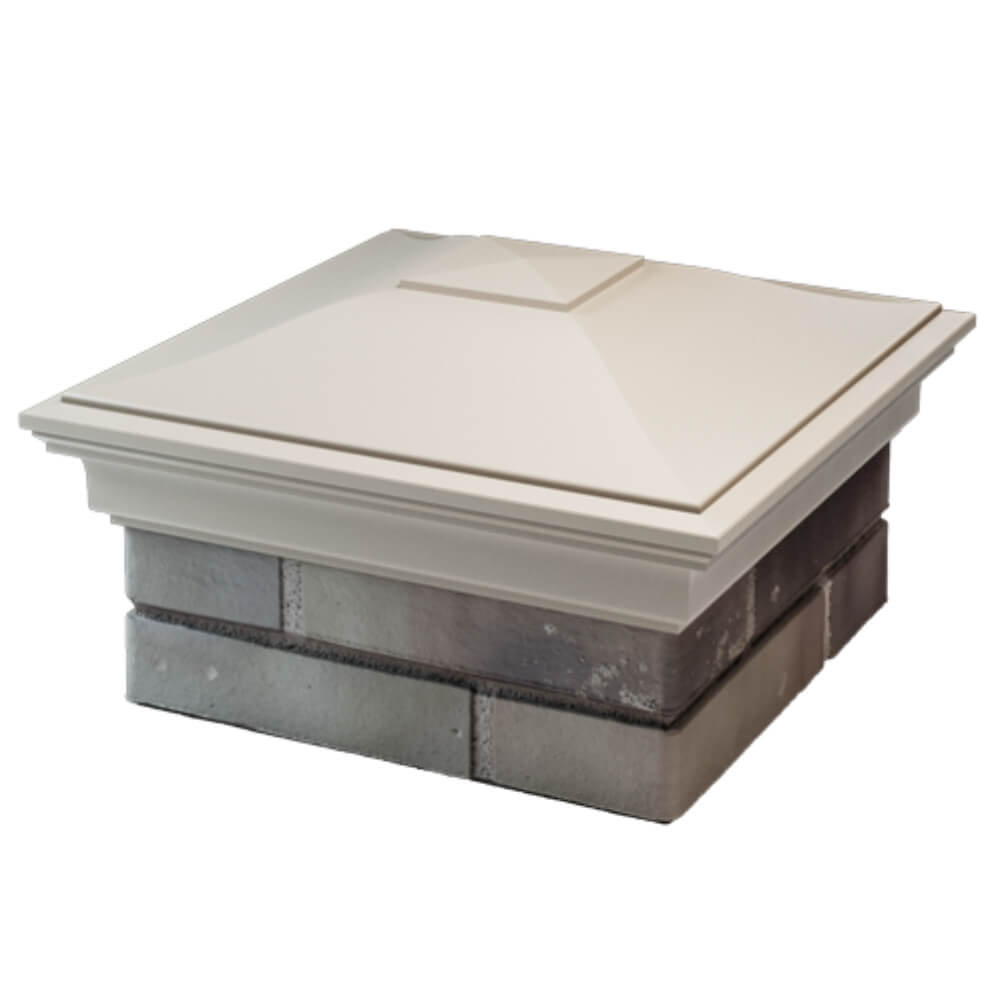 Колпак Zking Монблан Бежевый на столб 1.5х1.5 кирпича (385х385мм) в Самаре фото