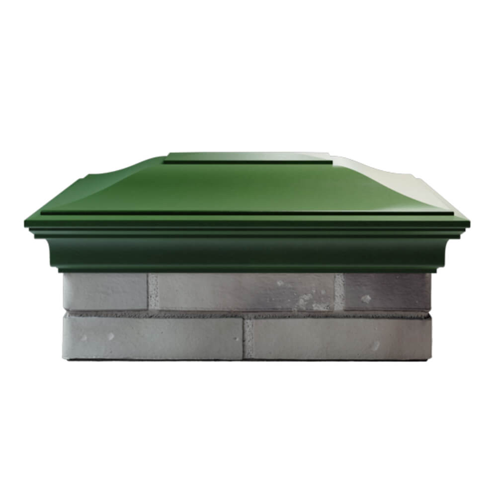 Колпак Zking Монблан Зеленый на столб 2х1.5 кирпича (515х385мм) в Самаре фото