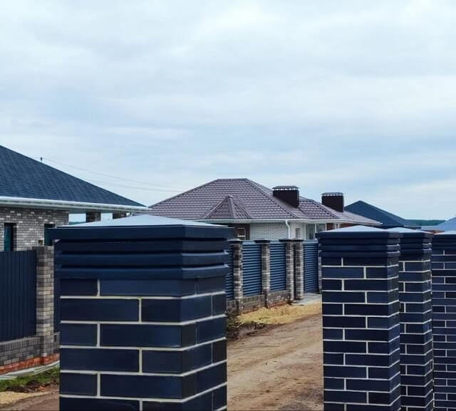 Колпак Zking Бона ХайТек Серый на столб 1.5х1.5 кирпича (385х385мм) в Самаре фото