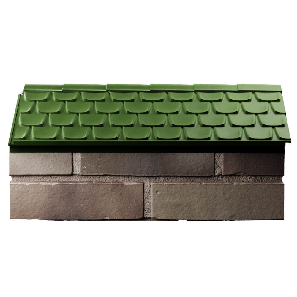 Парапет Zking Эльбрус Зеленый с посадкой на 1 кирпич (255мм) в Самаре фото