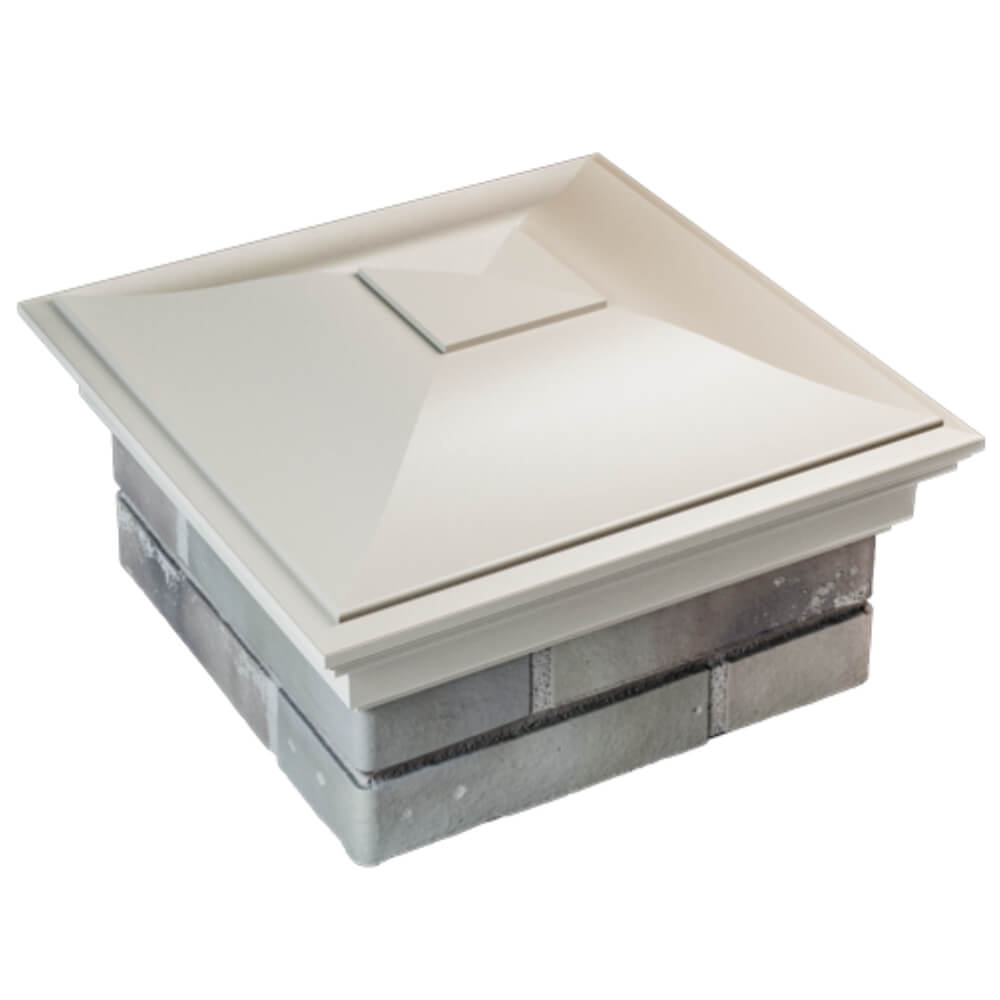 Колпак Zking Монблан Бежевый на столб 1.5х1.5 кирпича (385х385мм) в Самаре фото