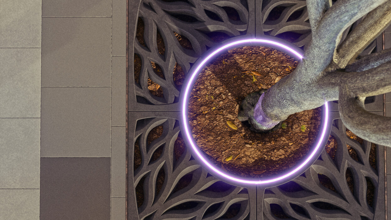 Приствольная решетка для дерева ZKING CRUST 1.2х1.2м Черная в Самаре фото