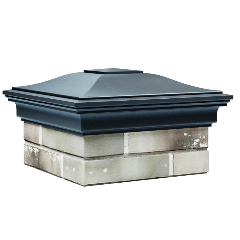 Колпак Zking Монблан Серый на столб 1.5х1.5 кирпича (385х385мм) в Самаре фото