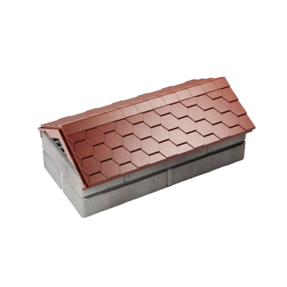 Парапет Zking Эверест Красный с посадкой на 1 кирпич (200/225/255мм) в Самаре фото