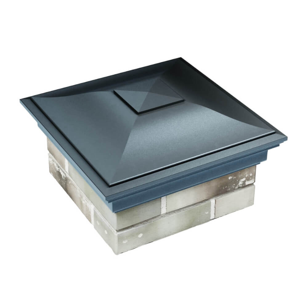 Колпак Zking Монблан Серый на столб 1.5х1.5 еврокирпича 0.7НФ (355х355мм) в Самаре фото