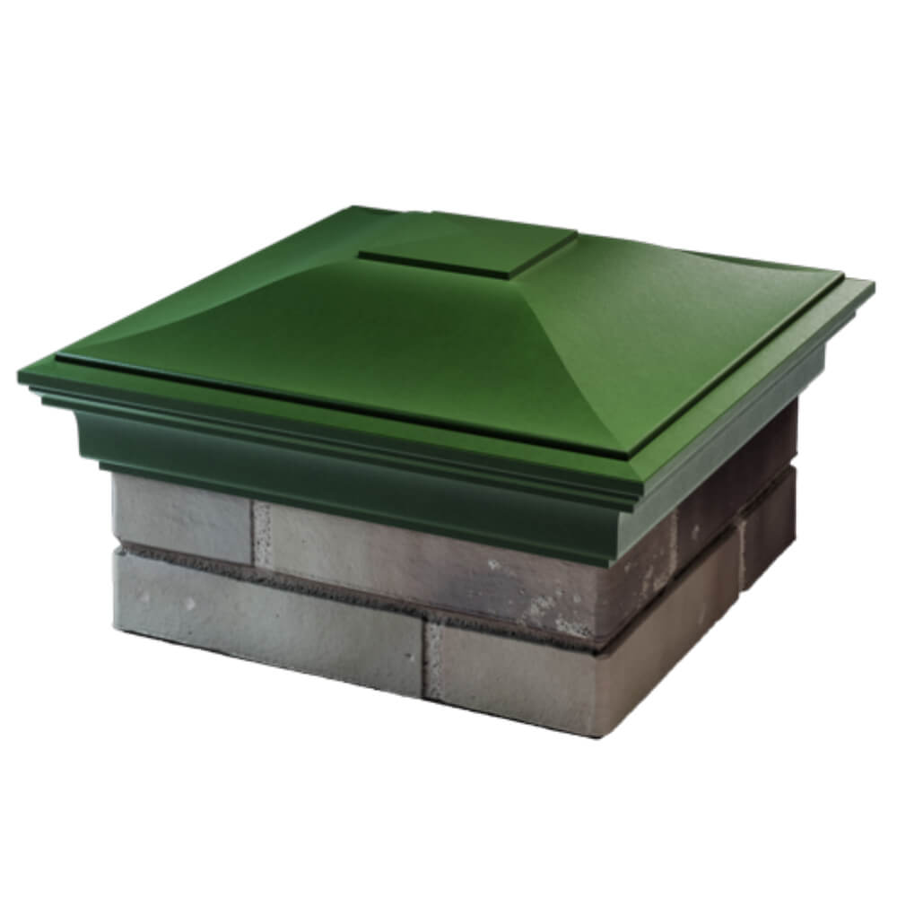 Колпак Zking Монблан Зеленый на столб 1.5х1.5 кирпича (385х385мм) в Самаре фото