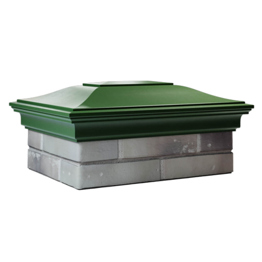 Колпак Zking Монблан Зеленый на столб 2х1.5 кирпича (515х385мм) в Самаре фото