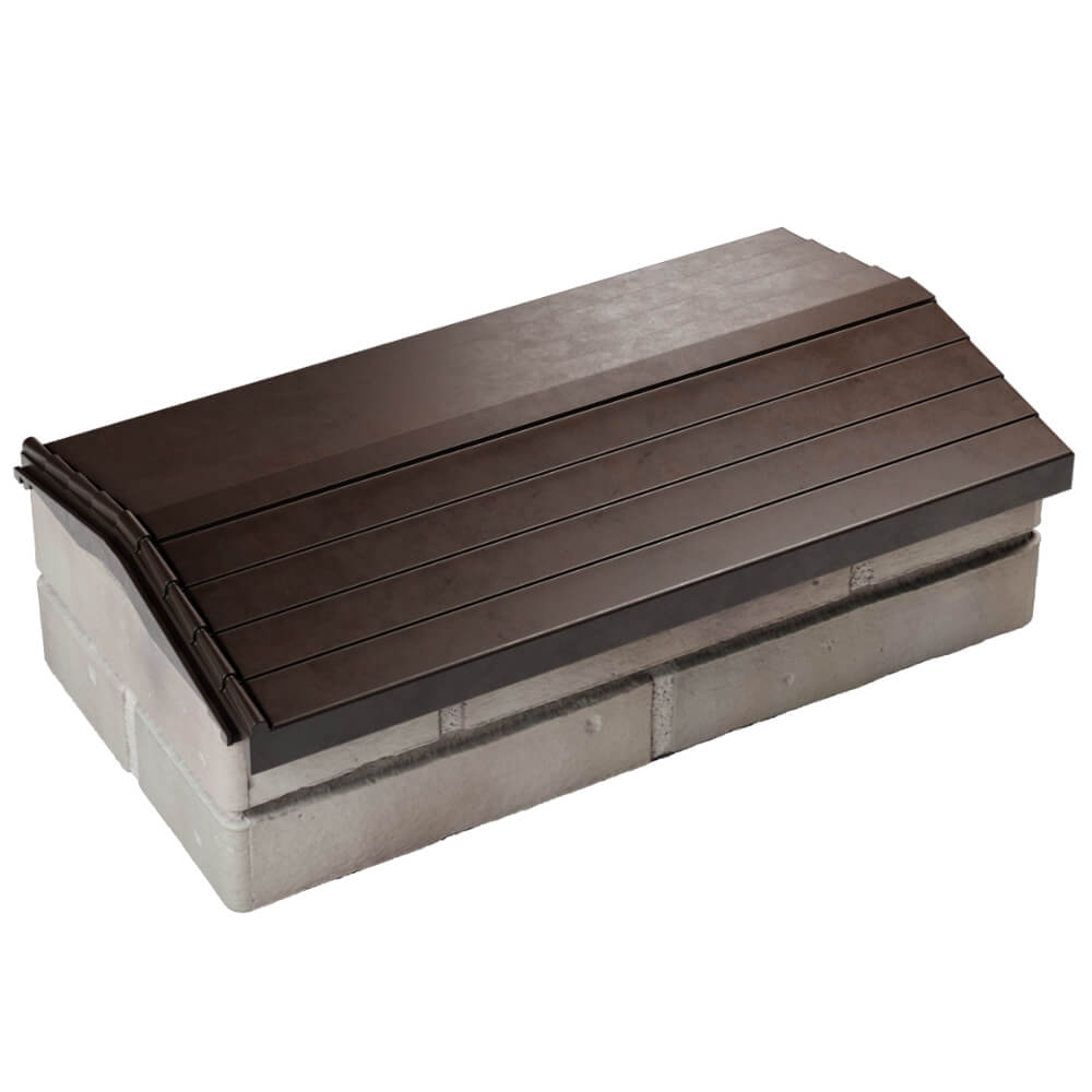 Парапет Zking Бона ХайТек Коричневый с посадкой на 1 кирпич (200/225/255мм) в Самаре фото