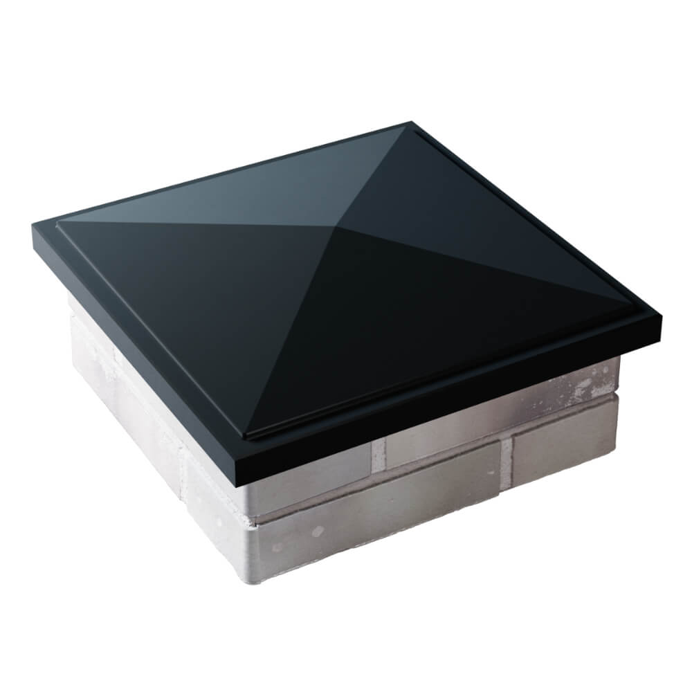 Колпак Zking БонаМоно Черный на столб 1.5х1.5 кирпича (385х385, 400х400мм) в Самаре фото