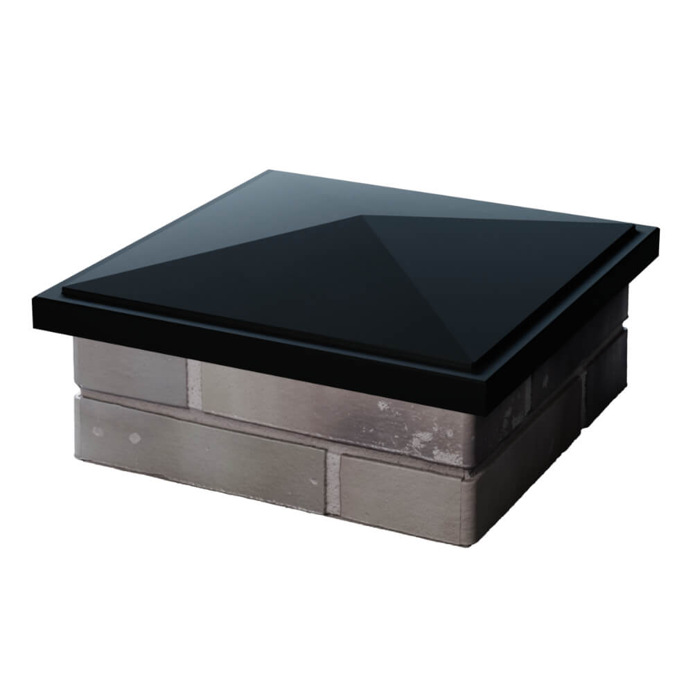 Колпак Zking БонаМоно Черный на столб 1.5х1.5 кирпича (385х385, 400х400мм) в Самаре фото