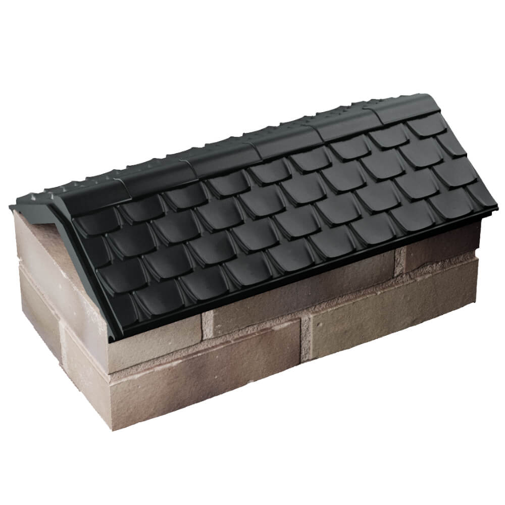 Парапет Zking Эльбрус Черный с посадкой на 1 кирпич (255мм) в Самаре фото