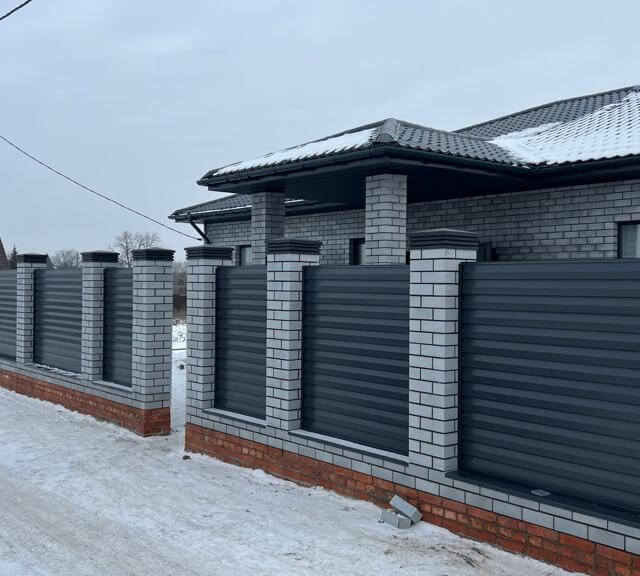 Колпак Zking Бона ХайТек Серый на столб 1.5х1.5 кирпича (385х385мм) в Самаре фото