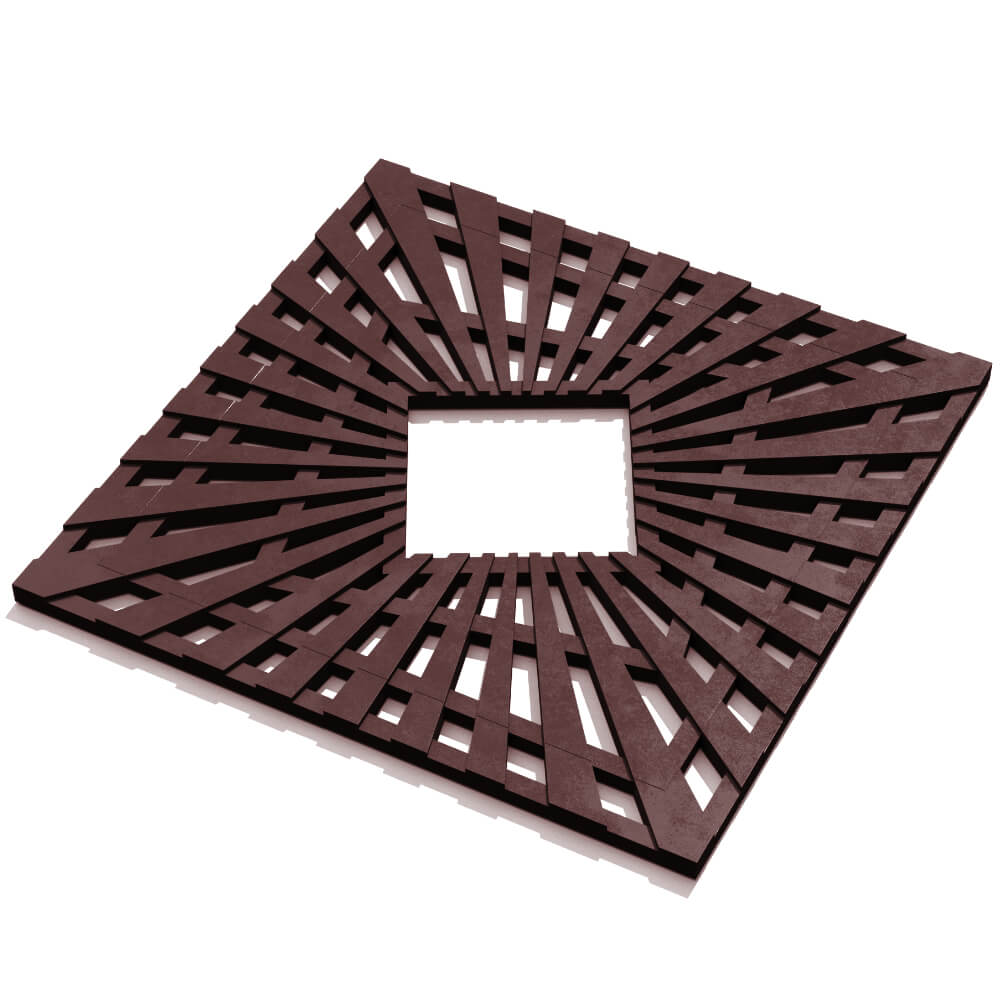 Приствольная решетка для дерева ZKING ATMOSPHERE 1.2х1.2м Коричневая в Самаре фото