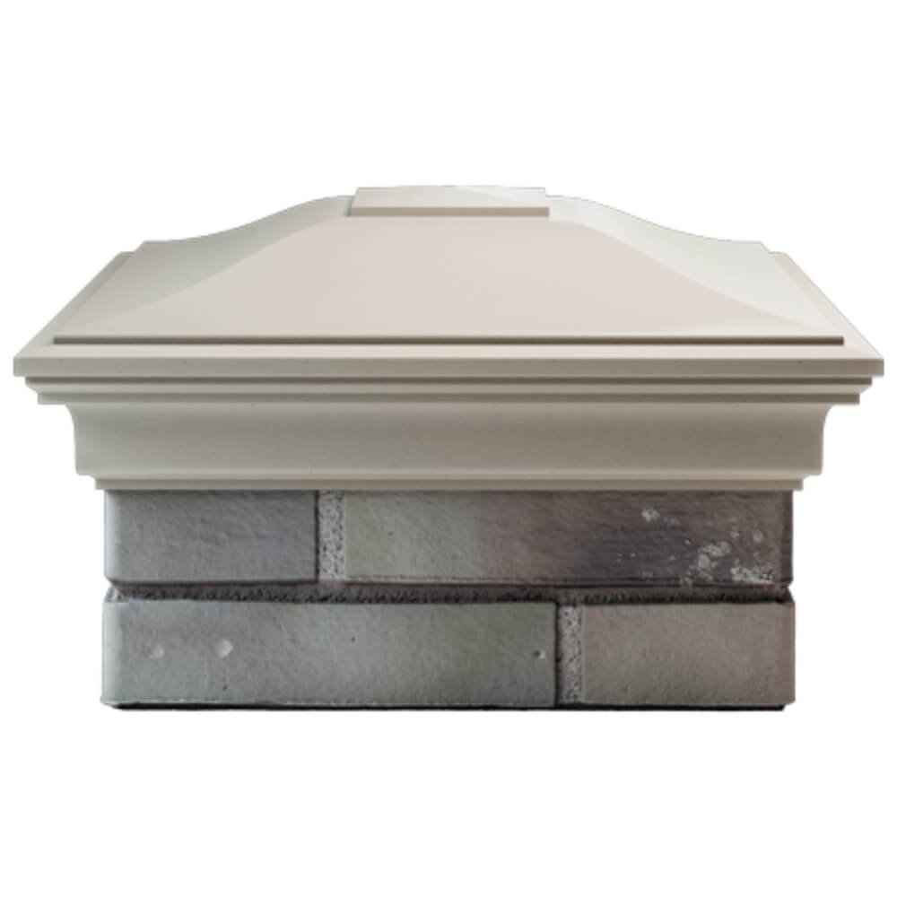 Колпак Zking Монблан Бежевый на столб 1.5х1.5 кирпича (385х385мм) Самара фото