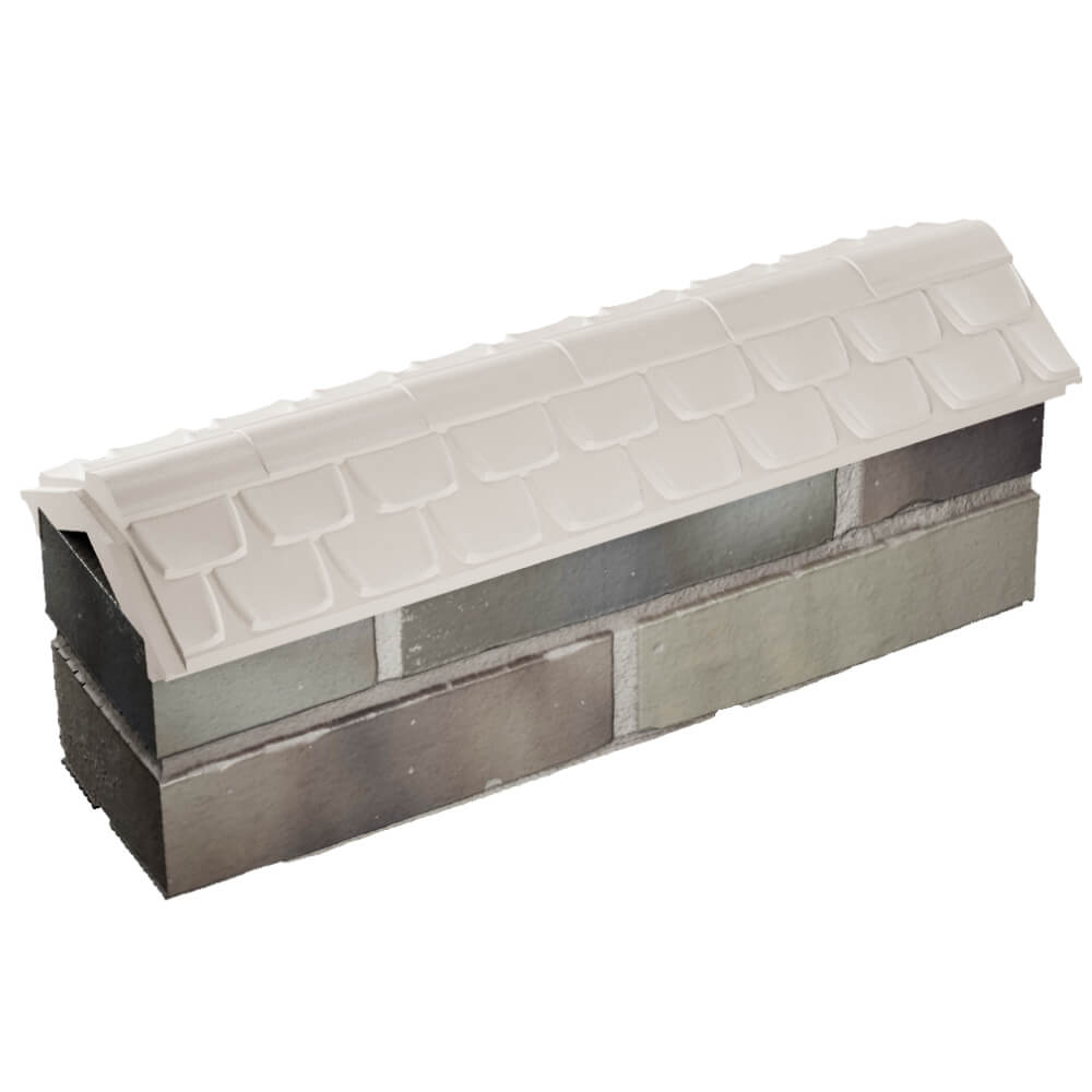 Парапет Zking Эльбрус Бежевый с посадкой на 0.5 кирпича (130мм) в Самаре фото