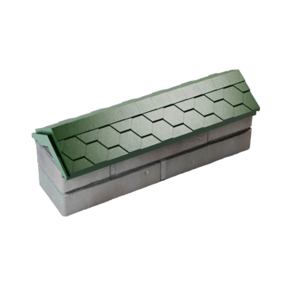 Парапет Zking Эверест Зеленый с посадкой на 0.5 кирпича (130мм) в Самаре фото