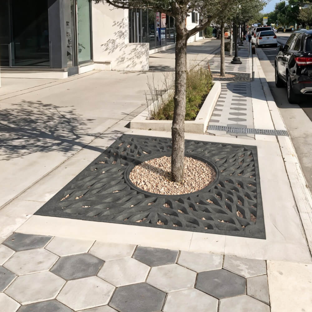 Приствольная решетка для дерева ZKING CRUST 2х2м Черная в Самаре фото