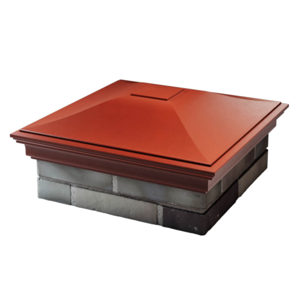 Колпак Zking Монблан Красный на столб 2х2 кирпича (515х515мм) в Самаре фото