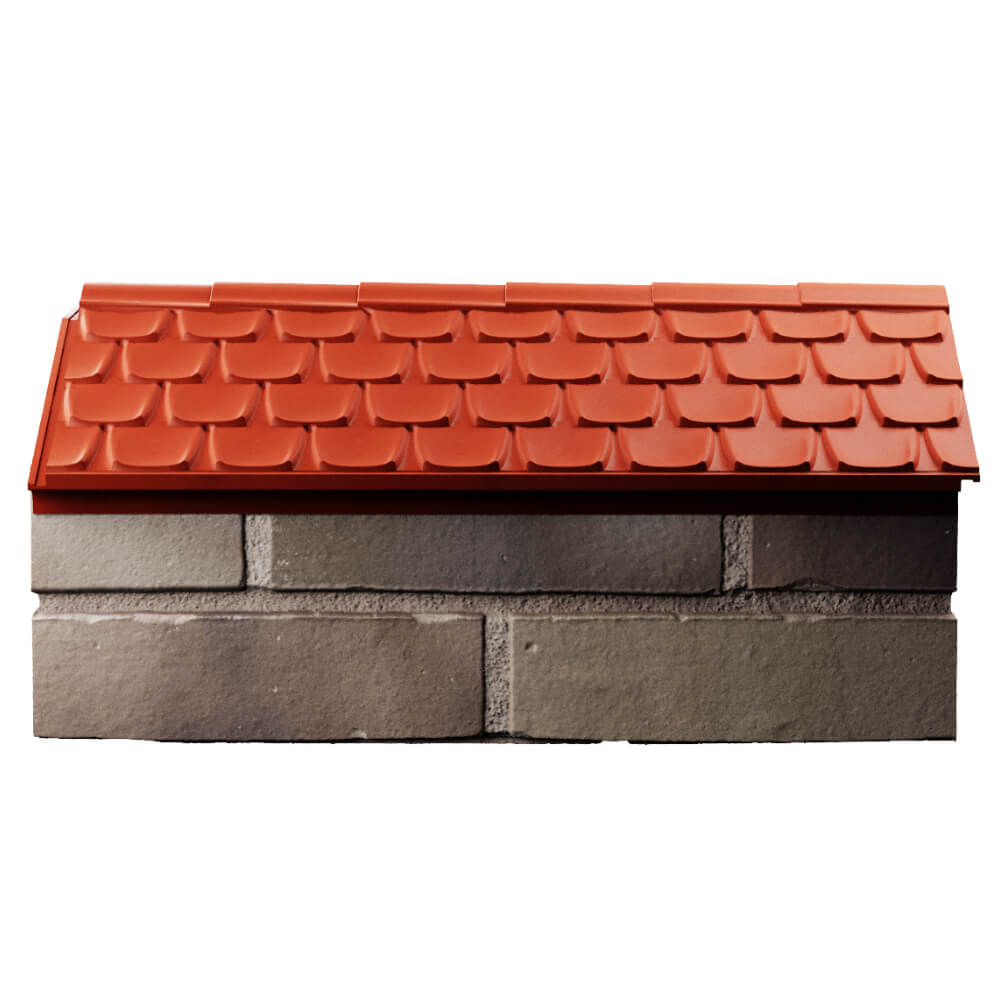 Парапет Zking Эльбрус Красный с посадкой на 1 кирпич (255мм) в Самаре фото