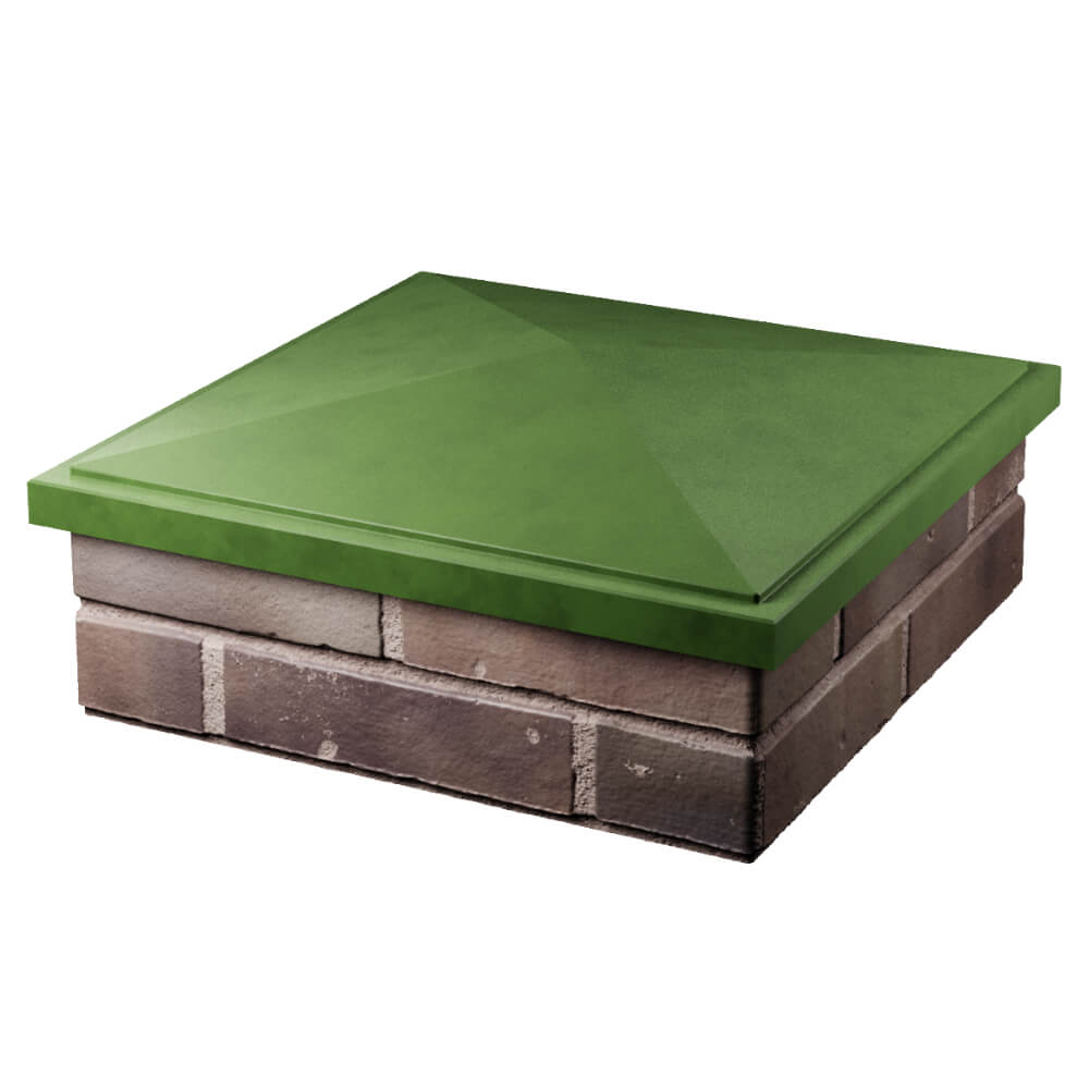 Колпак Zking БонаМоно Зеленый на столб 2х2 кирпича (515х515, 530х530мм) в Самаре фото