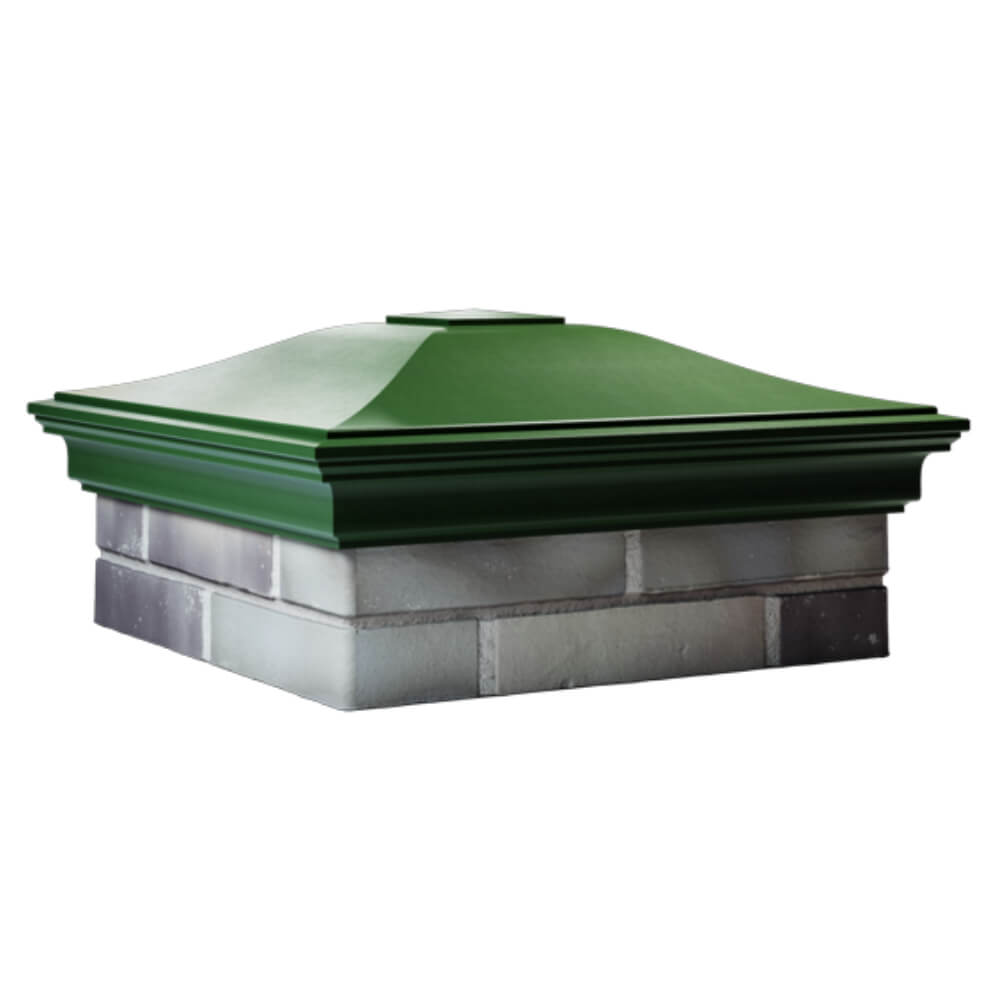 Колпак Zking Монблан Зеленый на столб 2х2 кирпича (515х515мм) в Самаре фото