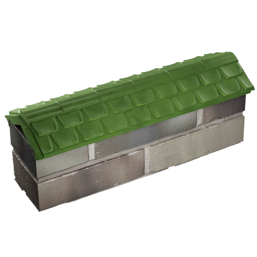 Парапет Zking Эльбрус Зеленый с посадкой на 0.5 кирпича (130мм) в Самаре фото
